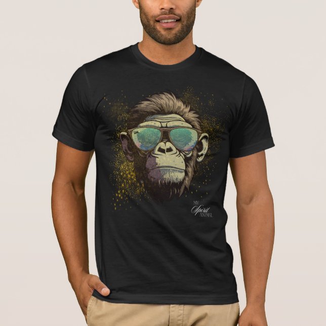 Camiseta Mi animal espiritual - Chimpancé (Anverso)