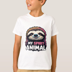 Camiseta Mi animal espiritual - Diseño holgazán relajado