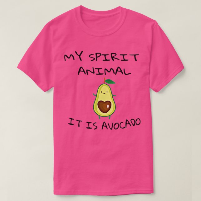 Camiseta mi animal espiritual es aguacado amor mamá g (Diseño del anverso)