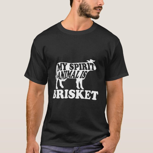 Camiseta Mi Animal Espiritual Es Brisket Bbq Grill Funny Gr (Anverso)