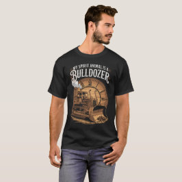 Camiseta Mi animal espiritual es Bulldozer Vintage Construc