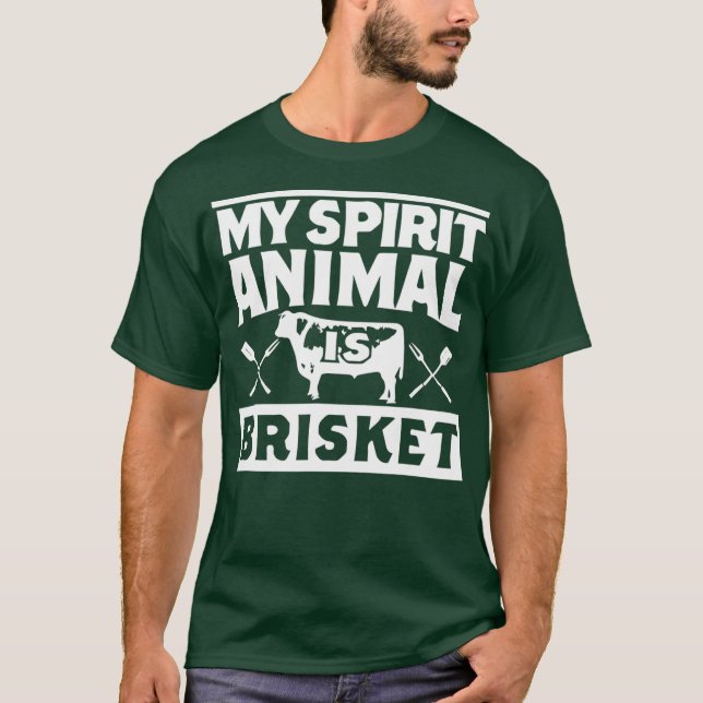 Camiseta Mi animal espiritual es carne humeante de marihuan (Anverso)
