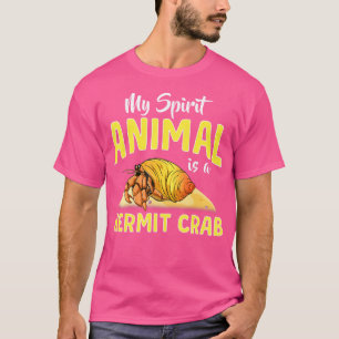 Camiseta Mi animal espiritual es un cangrejo ermitaño Lindo