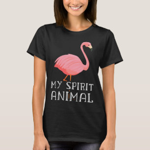 Camiseta Mi animal espiritual es un flamenco rosado