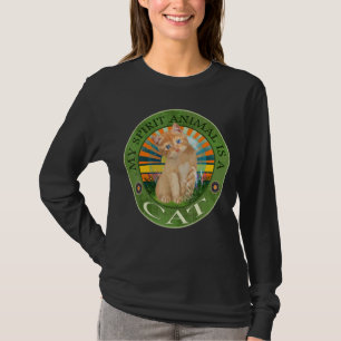 Camiseta Mi Animal Espiritual Es Un Gato Gato Gato