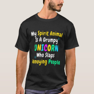 Camiseta Mi Animal Espiritual Es Un Gruñón Funny Sarcast De