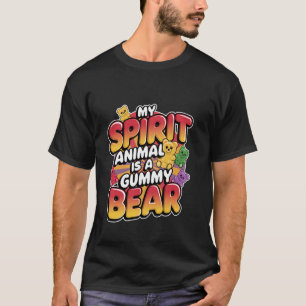 Camiseta Mi animal espiritual es un niño amante de los dulc