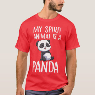 Camiseta Mi animal espiritual es un oso panda Kawaii Animal