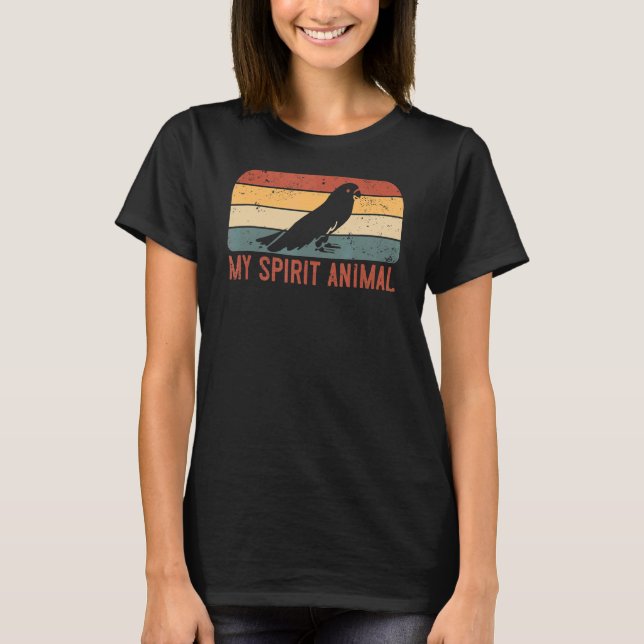 Camiseta Mi Animal Espiritual Es Un Pájaro Loro (Anverso)
