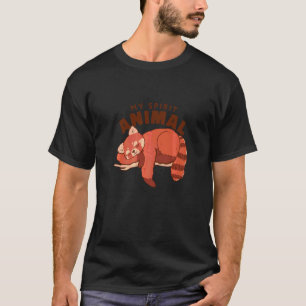 Camiseta Mi Animal Espiritual Es Un Panda Rojo