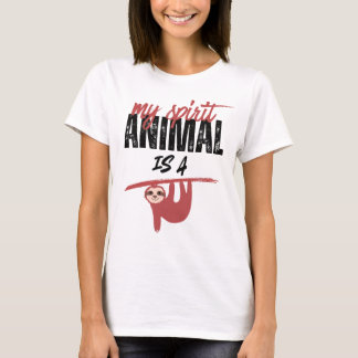 Camiseta Mi animal espiritual es un perezoso _ dichos diver