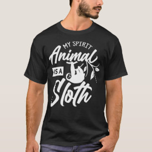 Camiseta Mi Animal Espiritual Es Un Perezoso Perezoso.