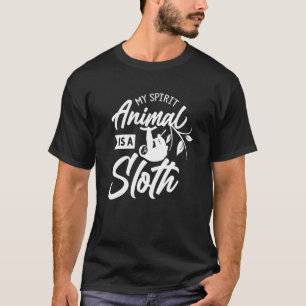Camiseta Mi Animal Espiritual Es Un Perezoso Perrito.