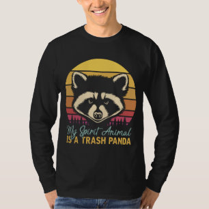 Camiseta Mi Animal Espiritual Es Un Racoon De La Basura Pan
