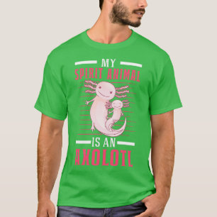 Camiseta Mi Animal Espiritual Es Un Salamandra Axolotl 4