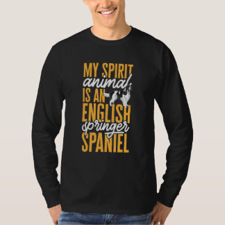 Camiseta Mi animal espiritual es un Spaniel de Springer ing