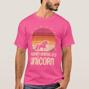 Camiseta Mi Animal Espiritual Es Una Criatura Mítica De Uni
