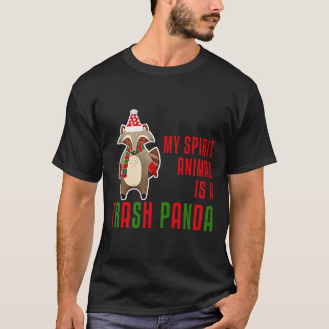 Camiseta Mi animal espiritual es una edición de mapache de  (Anverso)