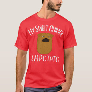 Camiseta mi animal espiritual es una patata graciosa