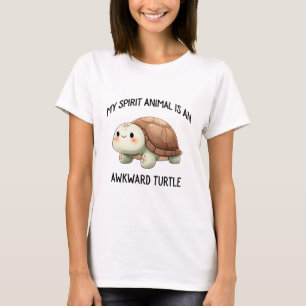 Camiseta Mi Animal Espiritual Es Una Tortuga Incómoda