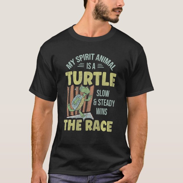 Camiseta Mi Animal Espiritual Es Una Tortuga Lenta Y Consta (Anverso)