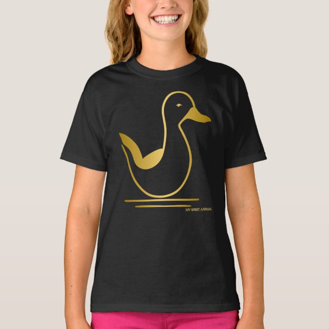 Camiseta Mi animal espiritual - Pato (Anverso)