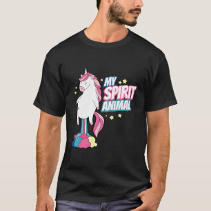 Camiseta Mi Animal Espiritual Se Está Engañando Con Unicorn
