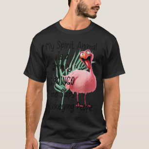 Camiseta Mi animal espiritual son bofetadas de flamenco gru