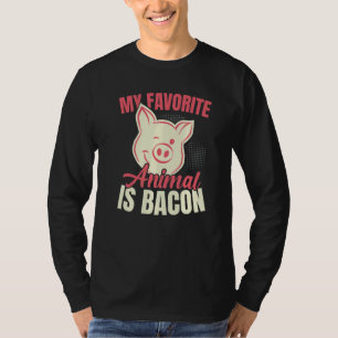 Camiseta Mi animal favorito es Bacon Meat  comedor de tocin