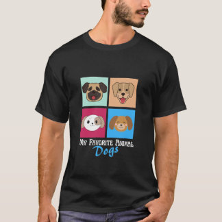 Camiseta Mi animal favorito: Perros