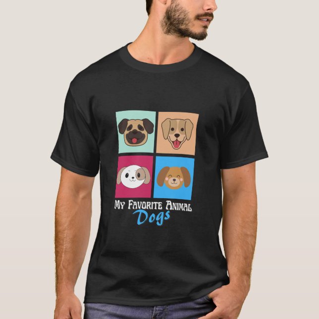 Camiseta Mi animal favorito: Perros (Anverso)