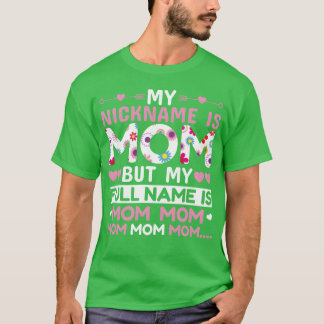 Camiseta Mi Apodo Es Mamá Por Madre Para Mamá Cumpleaños Pa
