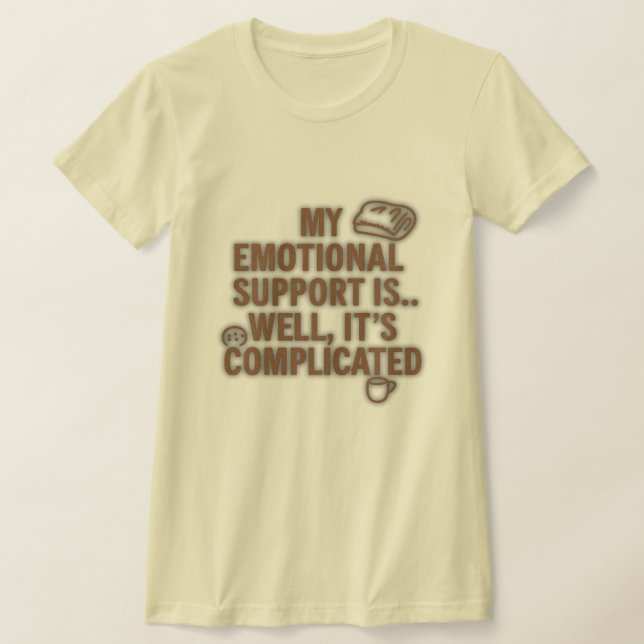 Camiseta Mi Apoyo Emocional Es... Bueno, es complicado (Distribución)