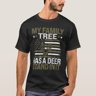 Camiseta Mi Árbol De Familia Tiene Una Parada De Venado En 