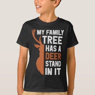 Camiseta Mi árbol genealógico ciervo puesto que es divertid
