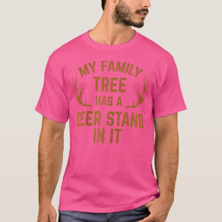 Camiseta Mi árbol genealógico tiene un puesto de caza de ci