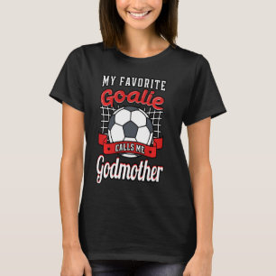 Camiseta Mi arquera favorita me llama juego de fútbol de pa
