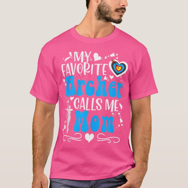 Camiseta Mi Arquero Favorito Me Llama Mamá Arco Tía Mamá G (Anverso)