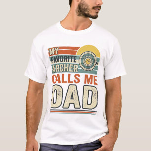 Camiseta Mi arquero favorito me llama papá diseño vintage_1