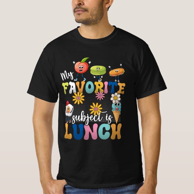 Camiseta Mi Asunto Favorito Es Lunch Lady Cafeteria Crew R (Anverso)