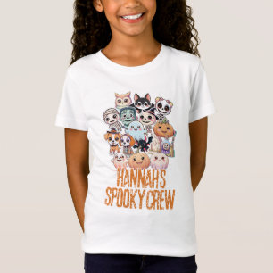 Camiseta Mi asustada tripulación Cute Halloween