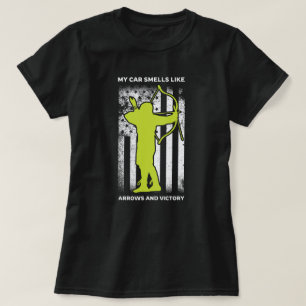 Camiseta Mi auto huele a flores Archery Mom