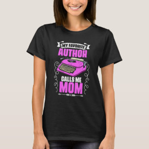 Camiseta Mi autor favorito   Novela Historia Escritura para