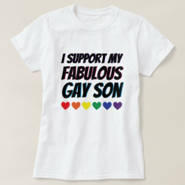 Camiseta Mi ayuda gay fabulosa del hijo