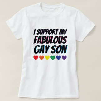 Camiseta Mi ayuda gay fabulosa del hijo