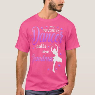 Camiseta Mi bailarina favorita me llama abuela bailarina ab