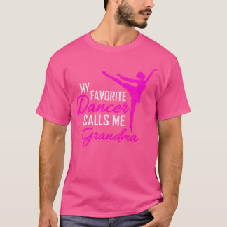 Camiseta Mi bailarina favorita me llama abuela - mujeres ba