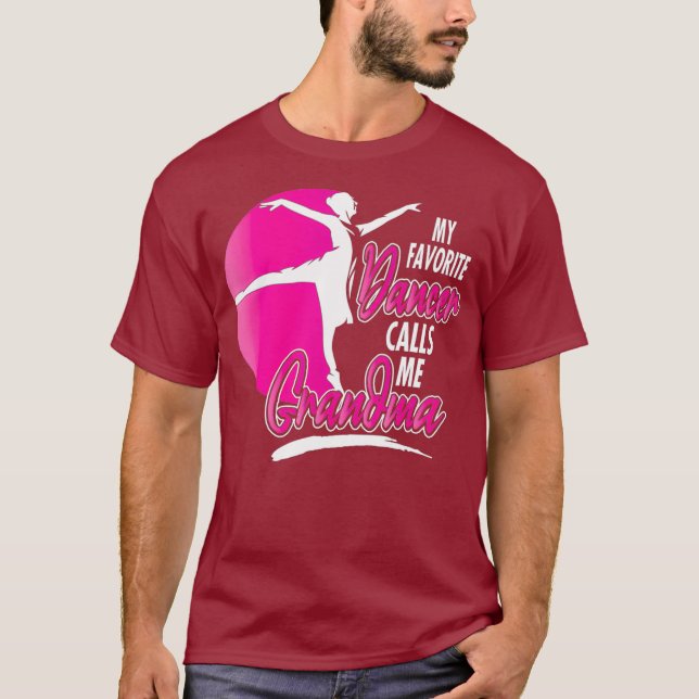 Camiseta Mi bailarina favorita me llama danza de la abuela (Anverso)