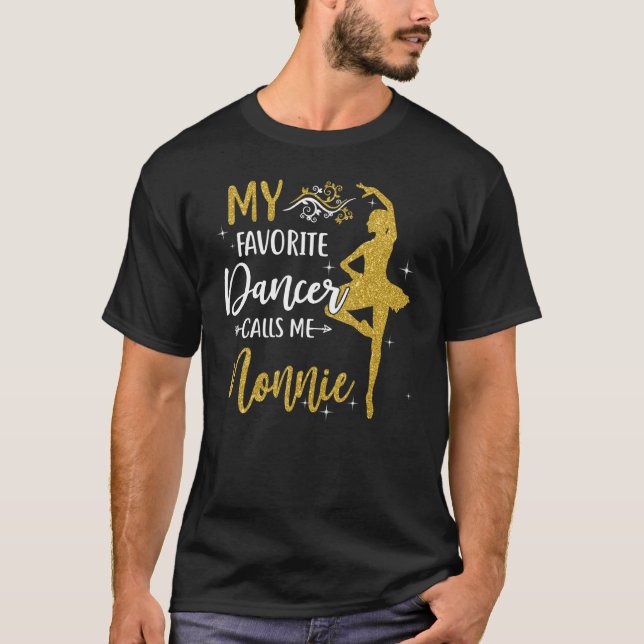 Camiseta Mi bailarina favorita me llama mujeres de baile No (Anverso)