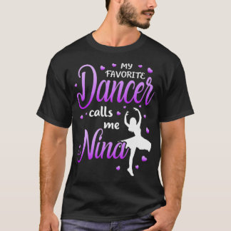 Camiseta Mi bailarina favorita me llama Nina Dance Grandma 